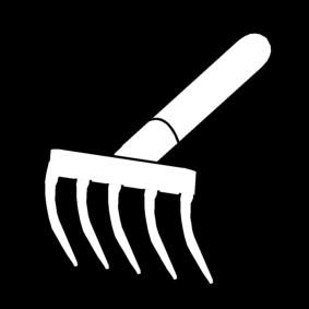 râteau à fleurs / outils de jardin